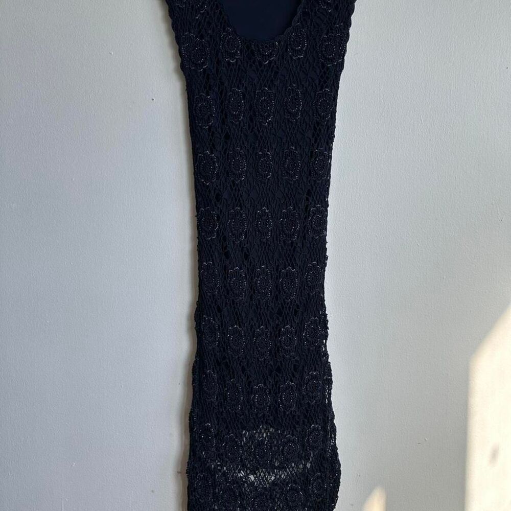 Unbranded Women's Black and Navy Dress